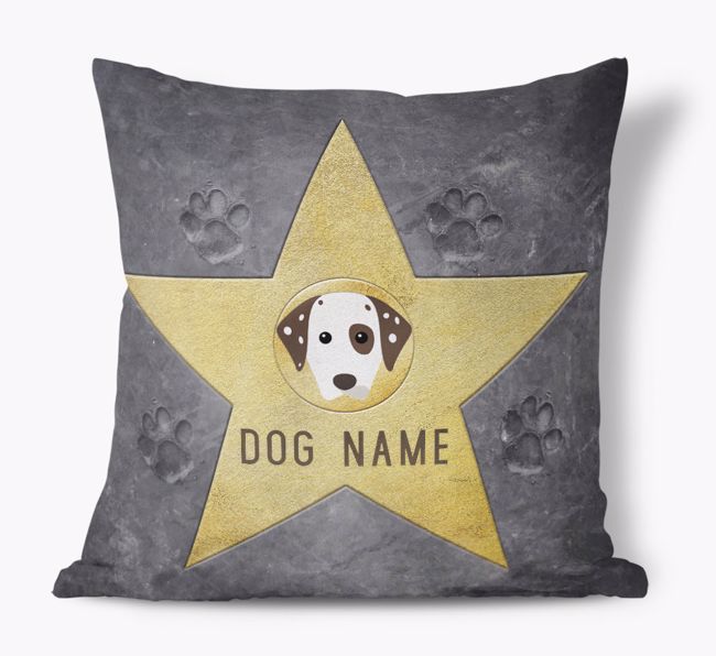 Star of Fame: Personalized {breedFullName} Soft Touch Pillow